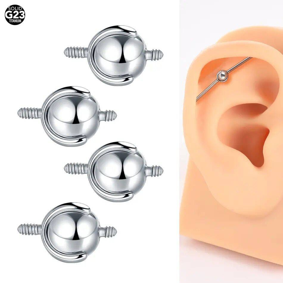 Body Jewelry Replacement Ball - 1Pc 16G/14G 4/5mm Industrial Barbell Piercing