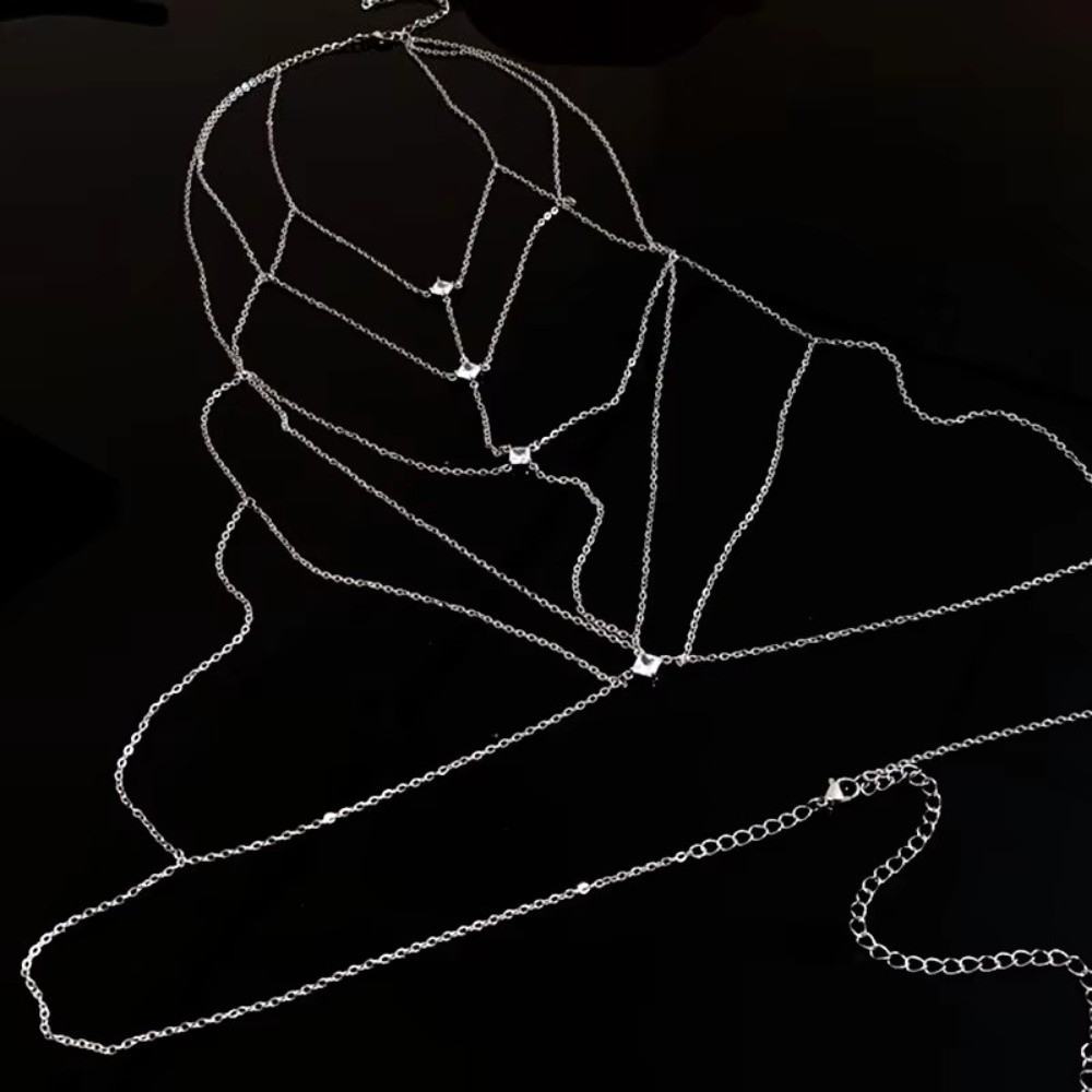 Body Jewelry Unique - Body Jewelry Glitter Rhinestone Bust Chain