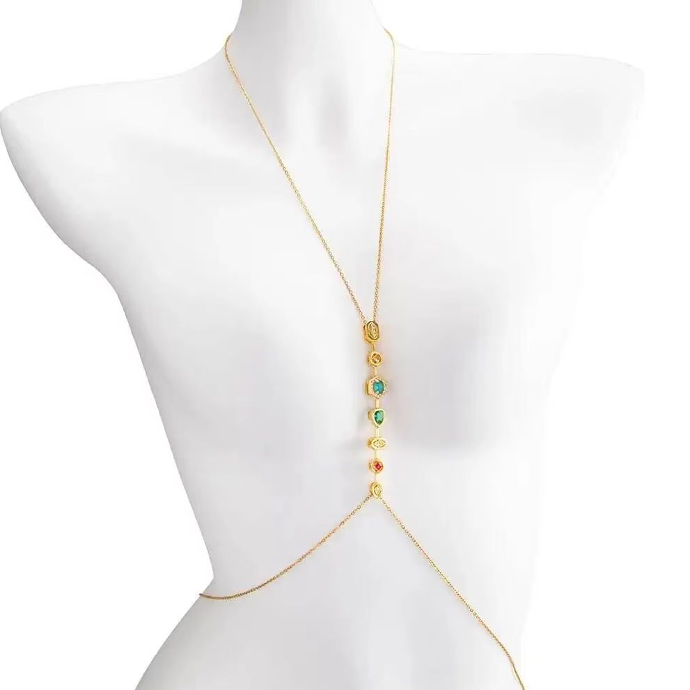 Body Jewelry Chest - PuRui Exquisite Colorful Zircon Stainless Steel
