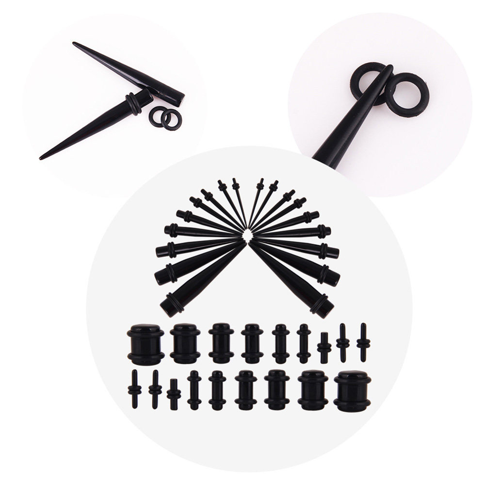 Body Jewelry Gauge Sizes - 36Pcs Ear Expander Set Cone Auricle