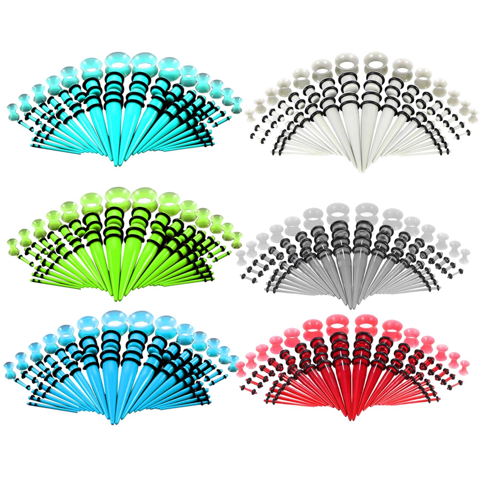 50 Pieces Multi Size Gauges Ki - đánh giá và giá Body Jewelry Gauge Sizes