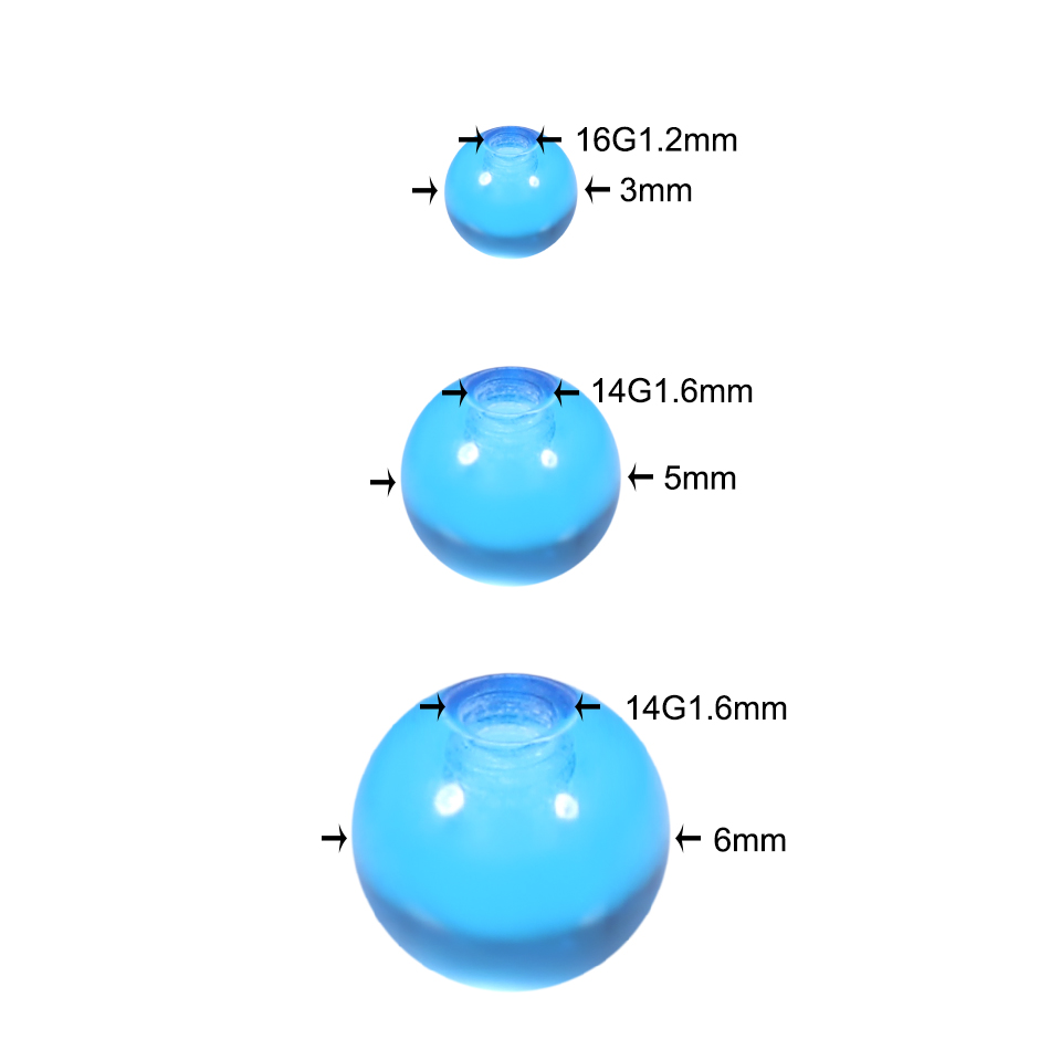 Wholesale Acrylic 3MM 5MM 6MM  - đánh giá và giá Body Jewelry Replacement Ball