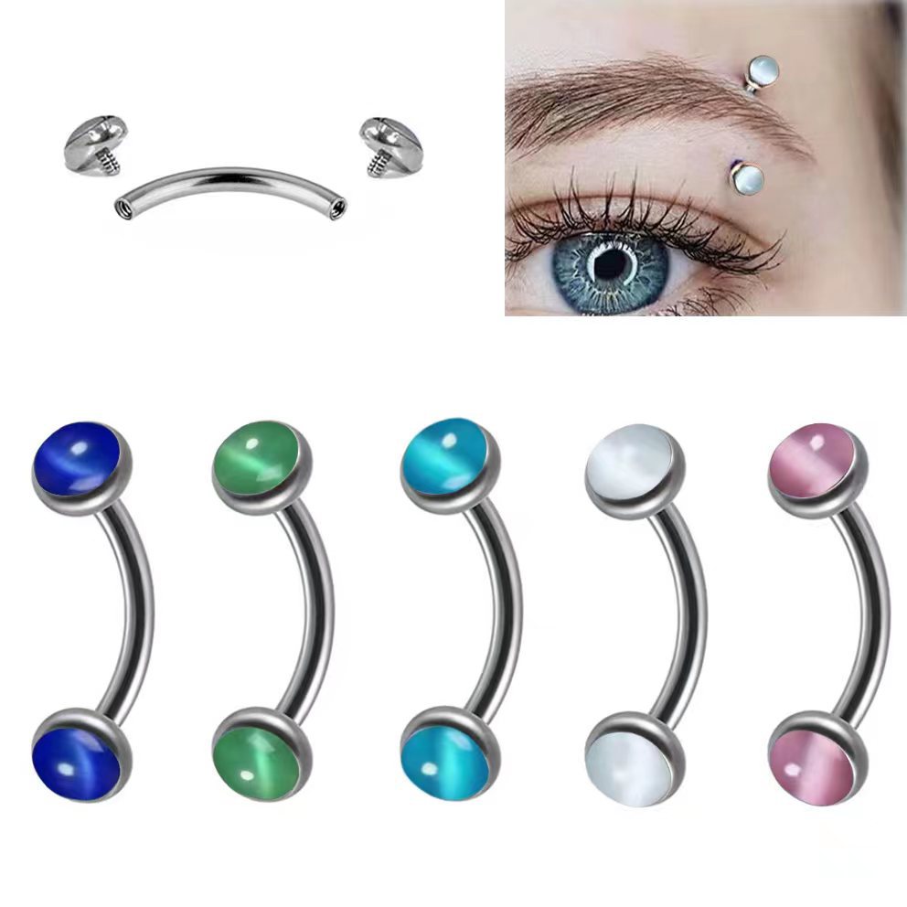 1Piece Eyebrow Piercing Banana - đánh giá và giá Rook Curved Barbell