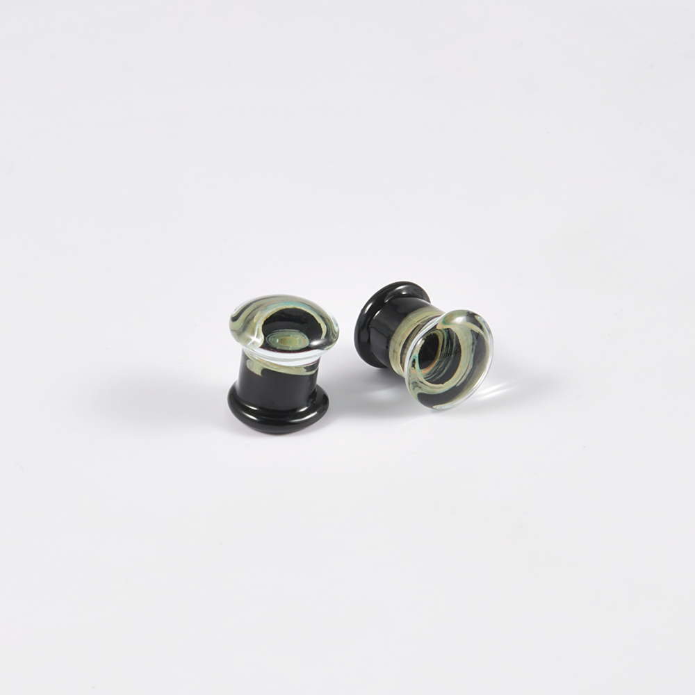 Pair Quality Glass Vortex Ear  - đánh giá và giá Body Jewelry Quality