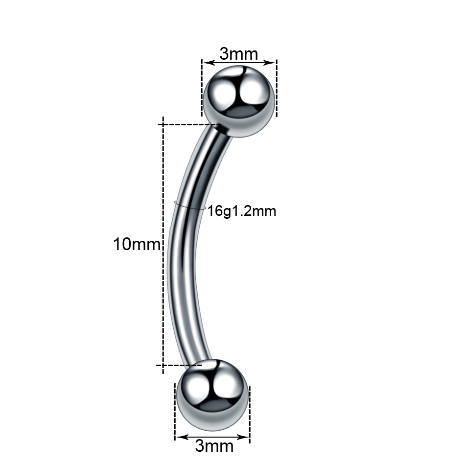 10 Cái/lốc Thép Lông Mày Chuối - đánh giá và giá Rook Curved Barbell