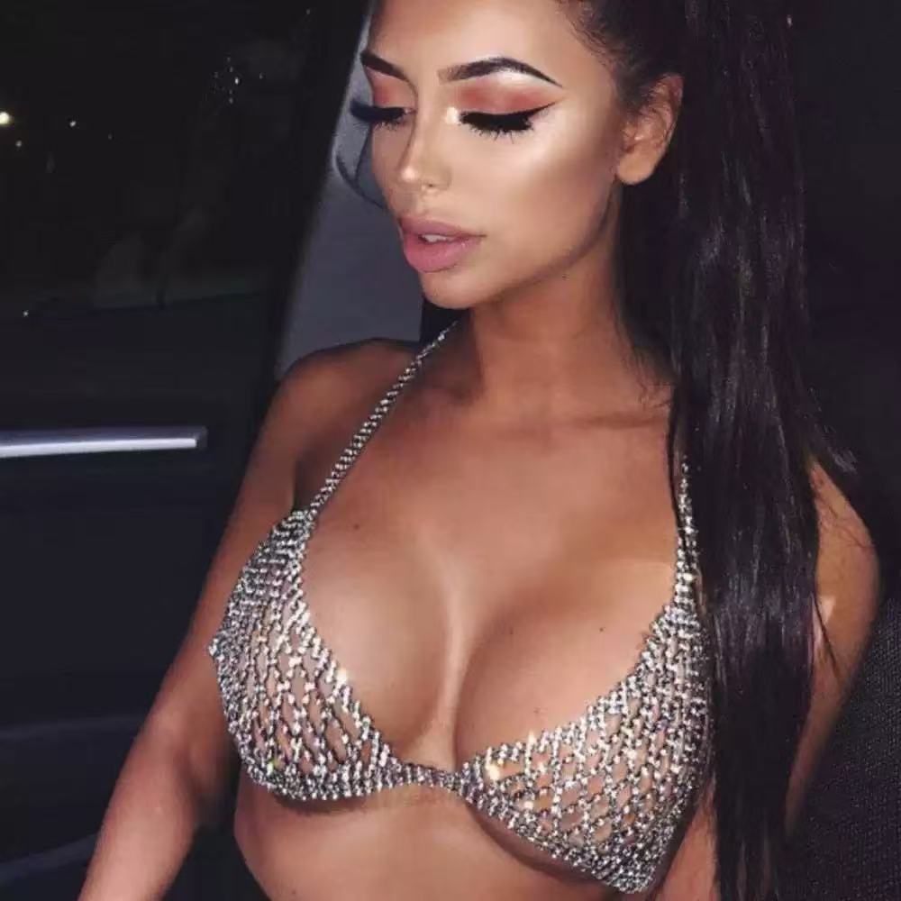 1 fashionable shiny rhinestone - đánh giá và giá Body Jewelry Chest