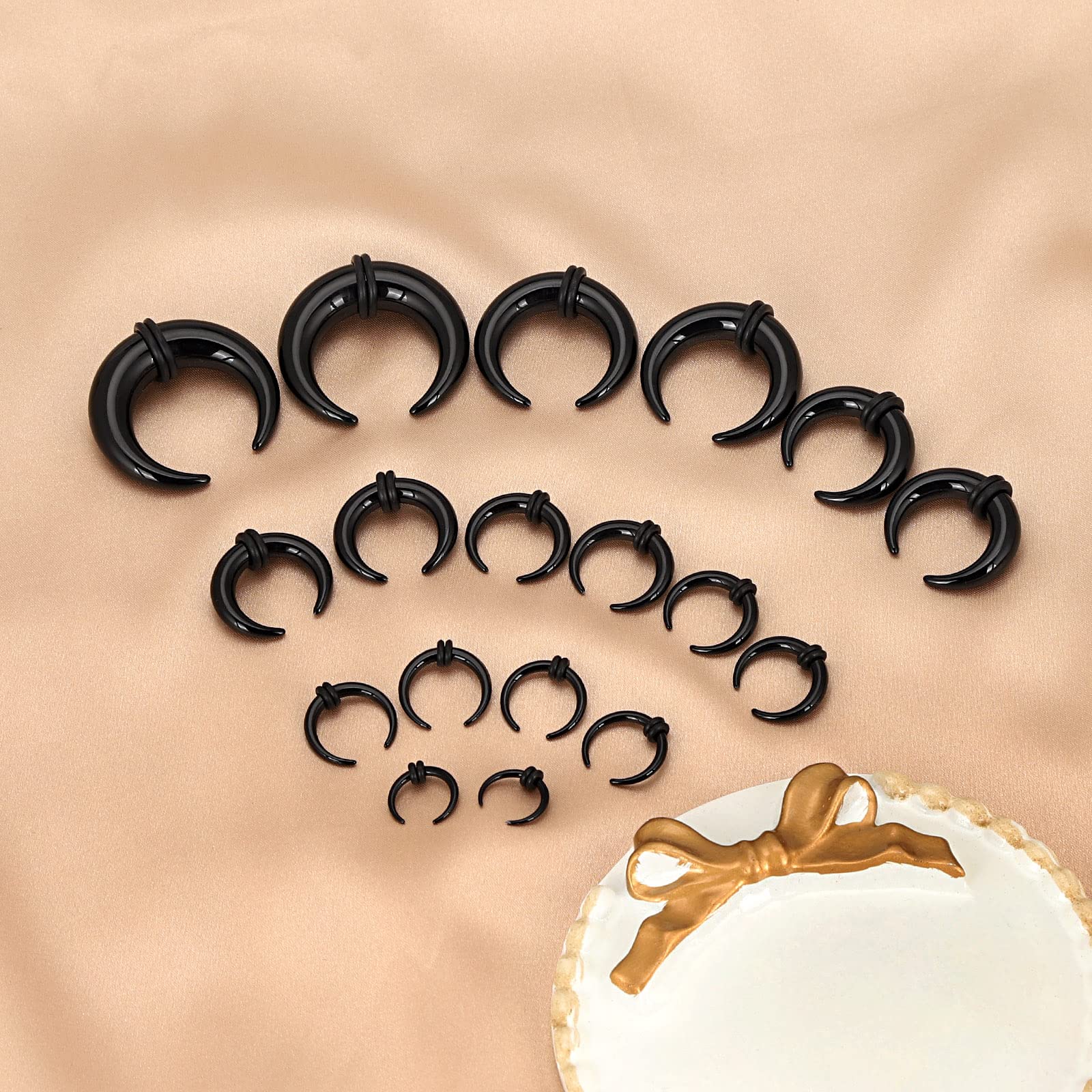 18Pcs Acrylic Septum Pincher T - đánh giá và giá Body Jewelry Gauge Sizes
