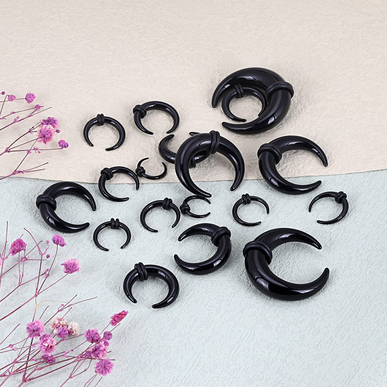 18Pcs Acrylic Septum Pincher T - đánh giá và giá Body Jewelry Gauge Sizes