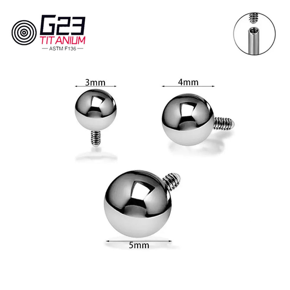 Wholesale 10/50pcs Titanium 14 - đánh giá và giá Body Jewelry Replacement Ball