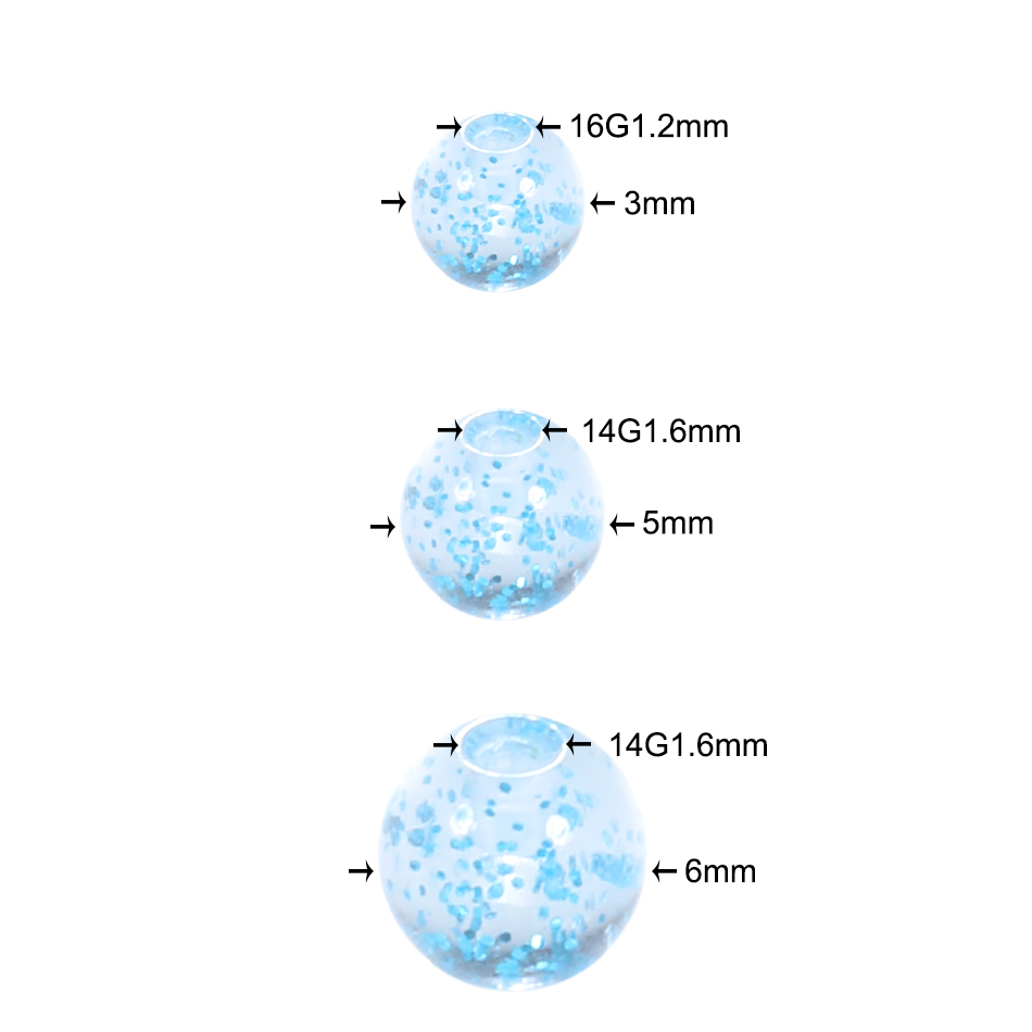 90/100/120 Viên Nhiều Màu Acry - đánh giá và giá Body Jewelry Replacement Ball