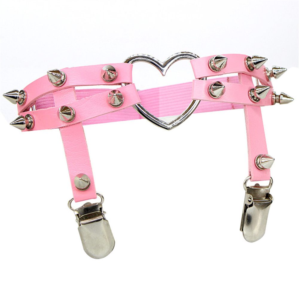 1Pcs Women Punk Goth Heart PU  - đánh giá và giá Body Jewelry For Sale