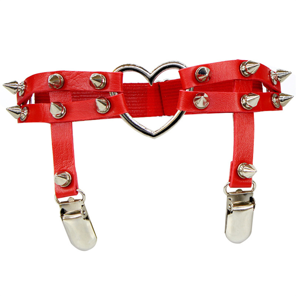 1Pcs Women Punk Goth Heart PU  - đánh giá và giá Body Jewelry For Sale