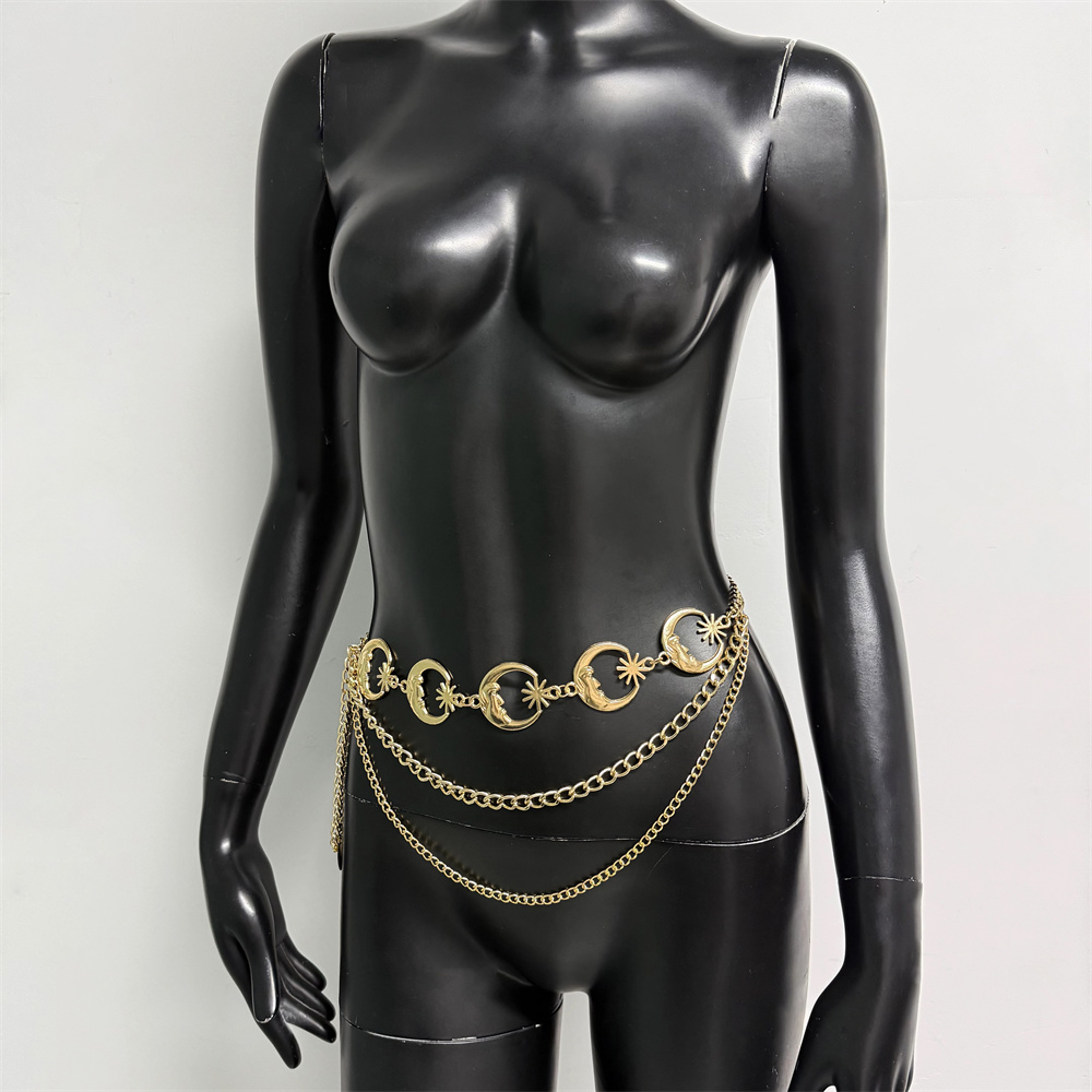 Sexy Gold Silver Moon Star Cha - đánh giá và giá Body Jewelry Hot