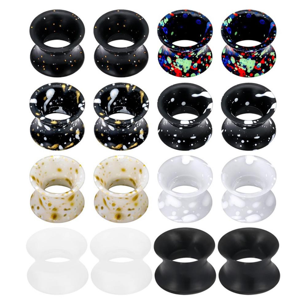 Silicone Ear Gauges Tunnels Pl - đánh giá và giá Body Jewelry Gauge Sizes