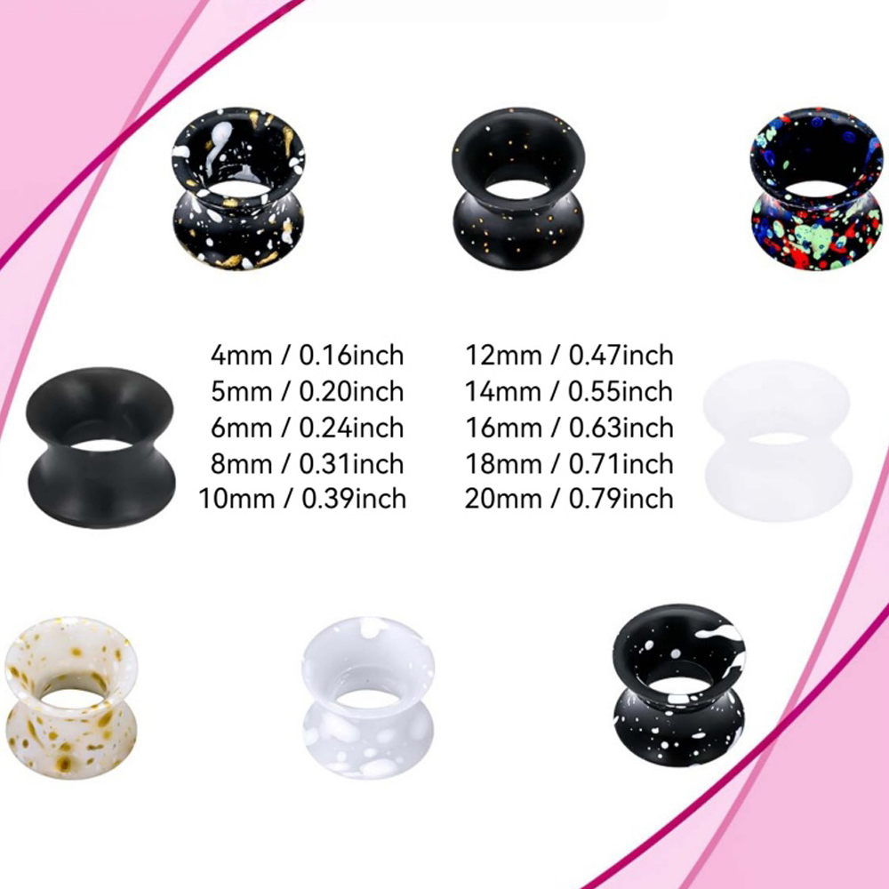 Silicone Ear Gauges Tunnels Pl - đánh giá và giá Body Jewelry Gauge Sizes
