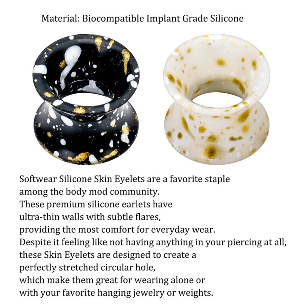 Silicone Ear Gauges Tunnels Pl - đánh giá và giá Body Jewelry Gauge Sizes
