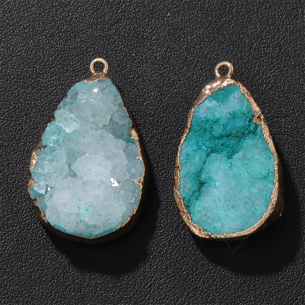 1PC Natural Agate Geode Pendan - đánh giá và giá Body Jewelry Unique