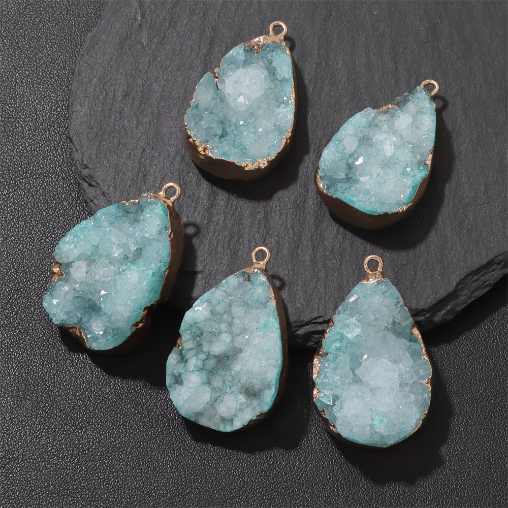 1PC Natural Agate Geode Pendan - đánh giá và giá Body Jewelry Unique
