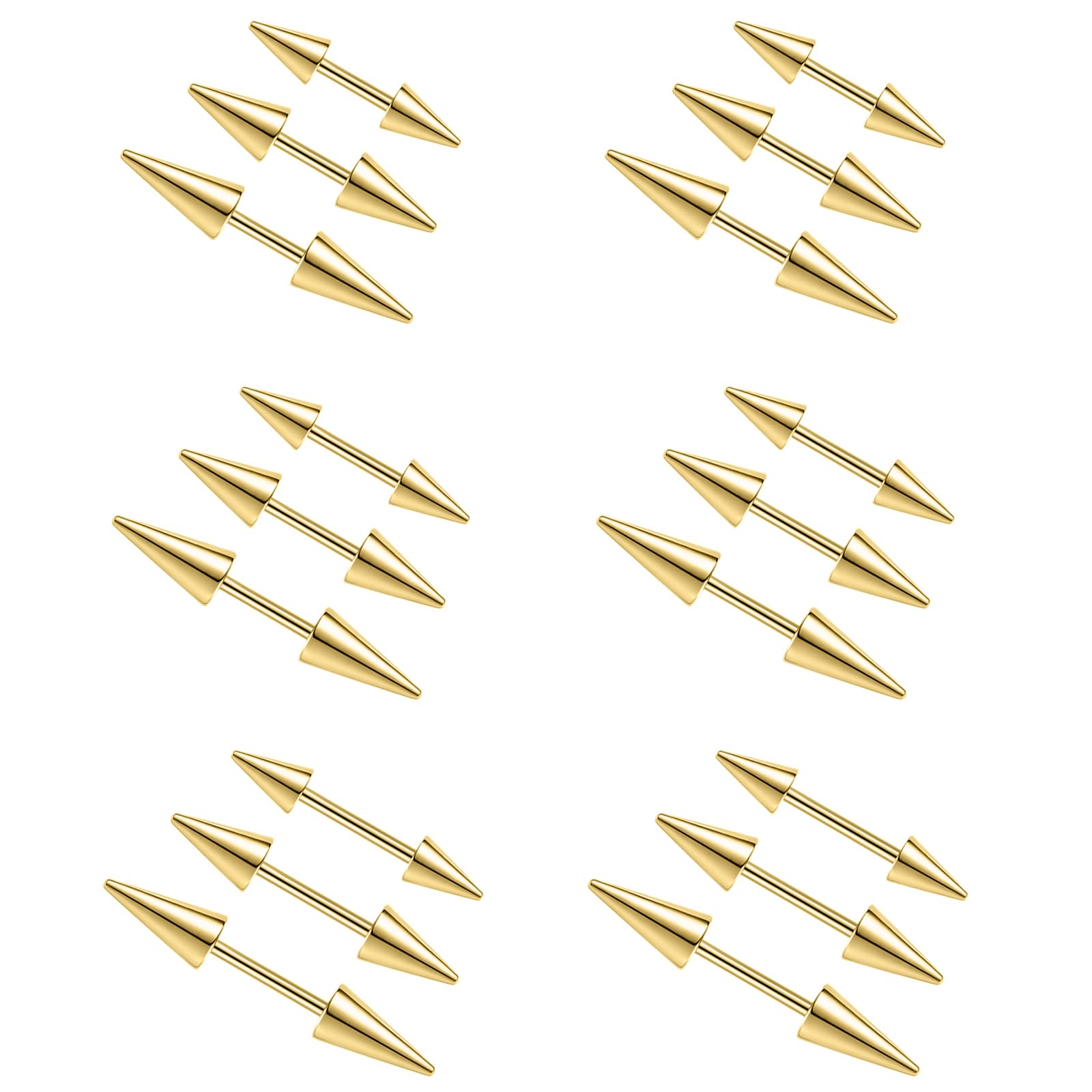 2Pcs 16G Spike Eyebrow Piercin - đánh giá và giá Rook Curved Barbell
