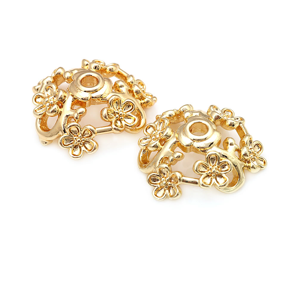 18K Gold Color Brass Flower Sh - đánh giá và giá Body Jewelry High Quality