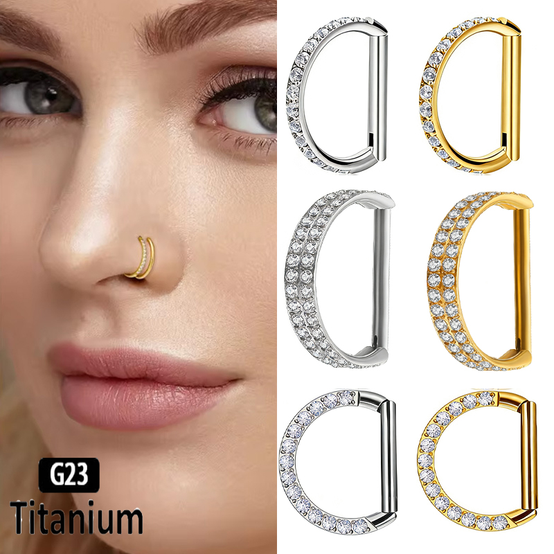 G23 Titanium Hinged Segment No - đánh giá và giá Rook Curved Barbell