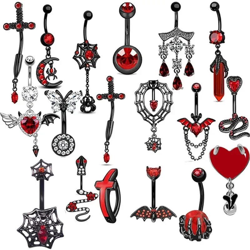 Personality Heart-shaped Navel - đánh giá và giá Body Jewelry Hot