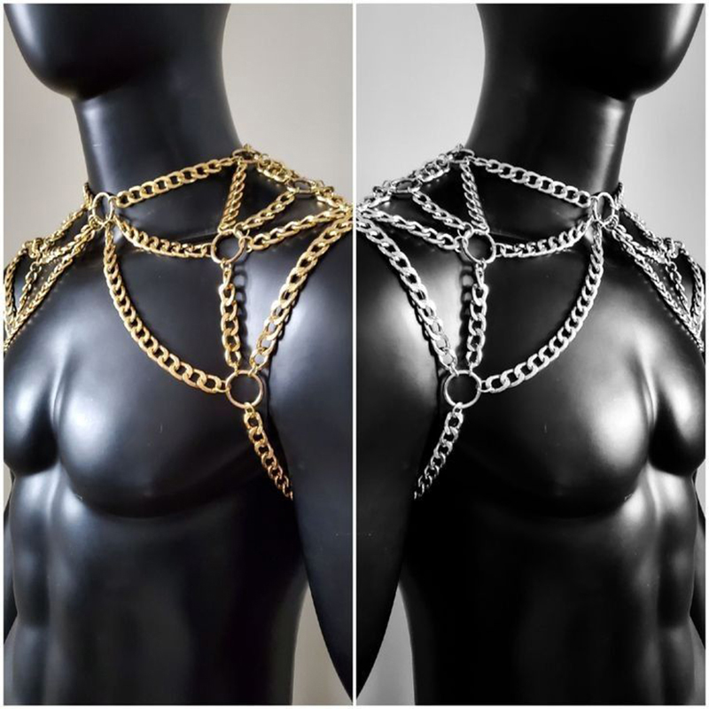 Punk Men Shoulder Body Chain B - đánh giá và giá Body Jewelry Back