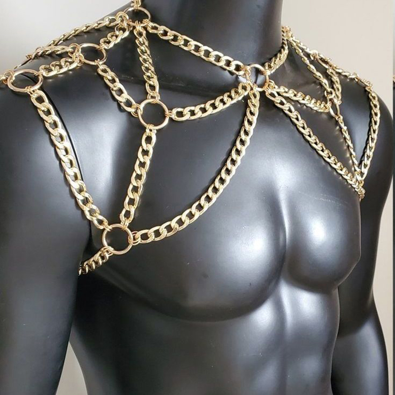Punk Men Shoulder Body Chain B - đánh giá và giá Body Jewelry Back
