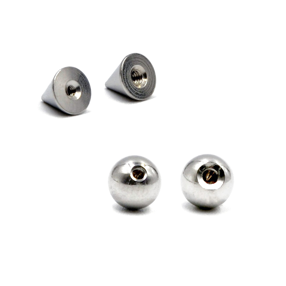 100 Cái/lốc Inox 14G 16G Phân  - đánh giá và giá Body Jewelry Replacement Ball
