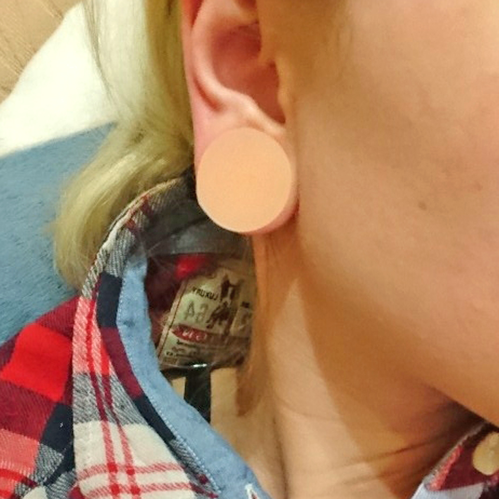 1 Ốp Dẻo Dày Tai Bùng Lên Phíc - đánh giá và giá Body Jewelry Gauge Sizes