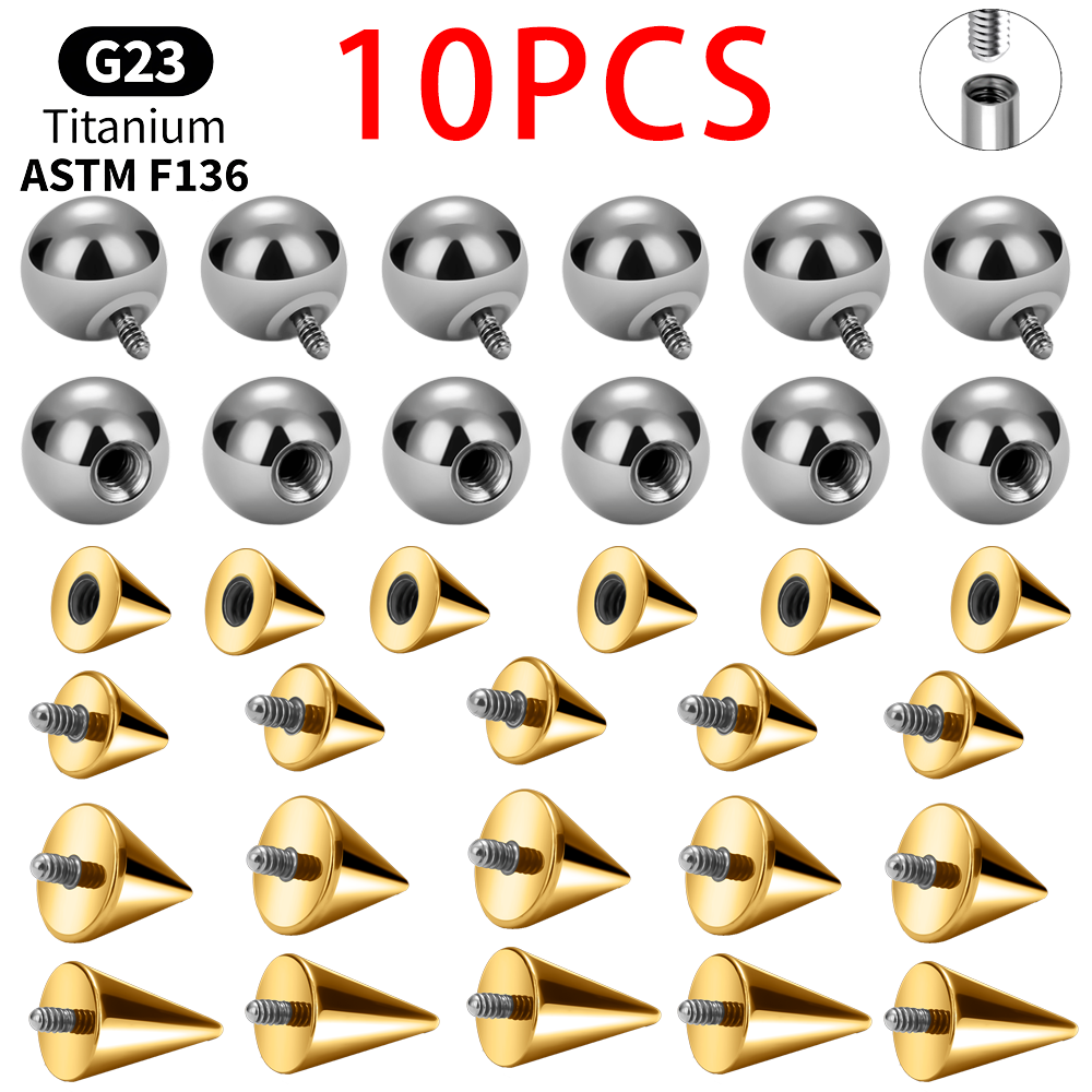 Titanium Ball Cone Replacement - đánh giá và giá Body Jewelry Replacement Ball