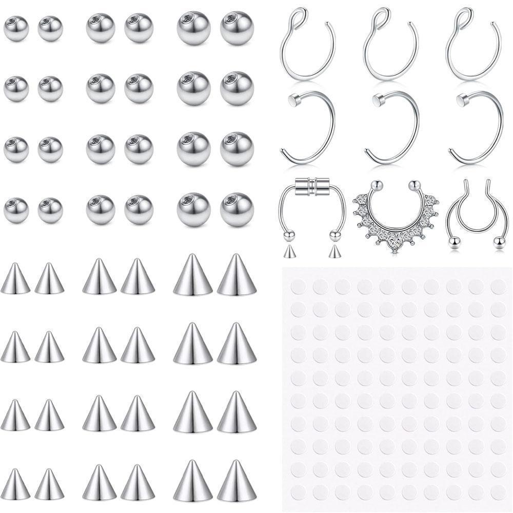 1-157Pcs Set Fake Eyebrow Ring - đánh giá và giá Body Jewelry Replacement Ball