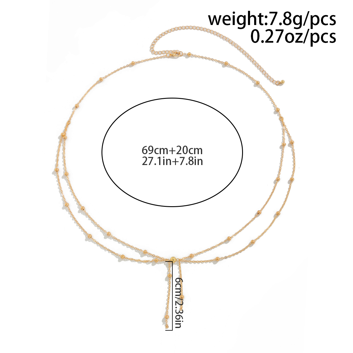 KunJoe Multilayer Gold Color T - đánh giá và giá Body Jewelry For Sale