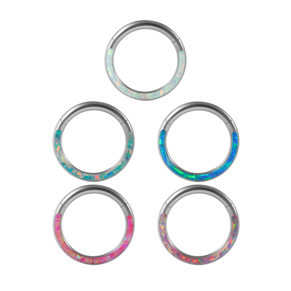 1PC Surgical Steel Opal Hinged - đánh giá và giá Body Jewelry Quality
