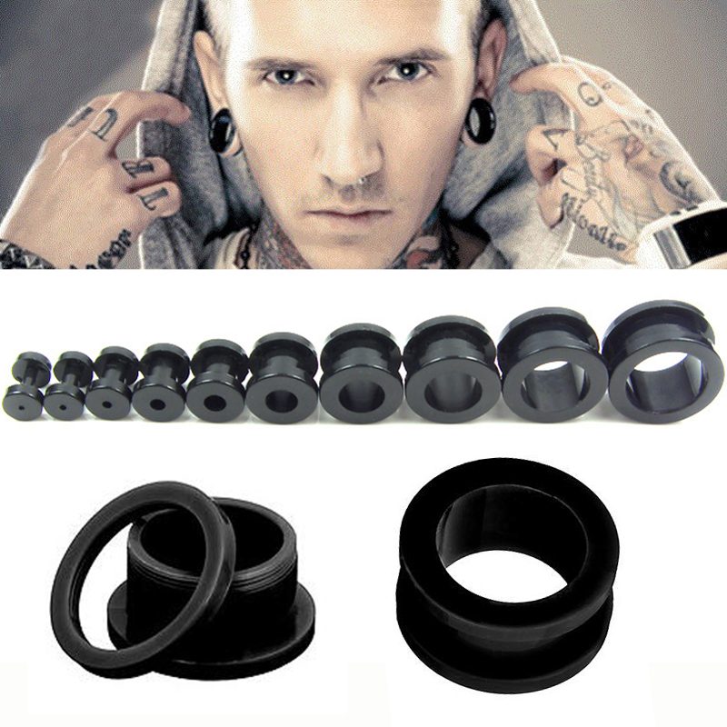 SaYao 2 cái Kích Thước Lớn Đen - đánh giá và giá Body Jewelry Gauge Sizes