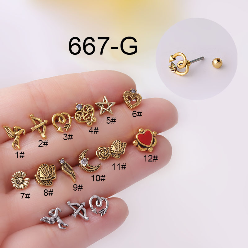 Nóng Vintage Sụn Đính Xà Cừ Xo - đánh giá và giá Body Jewelry Hot