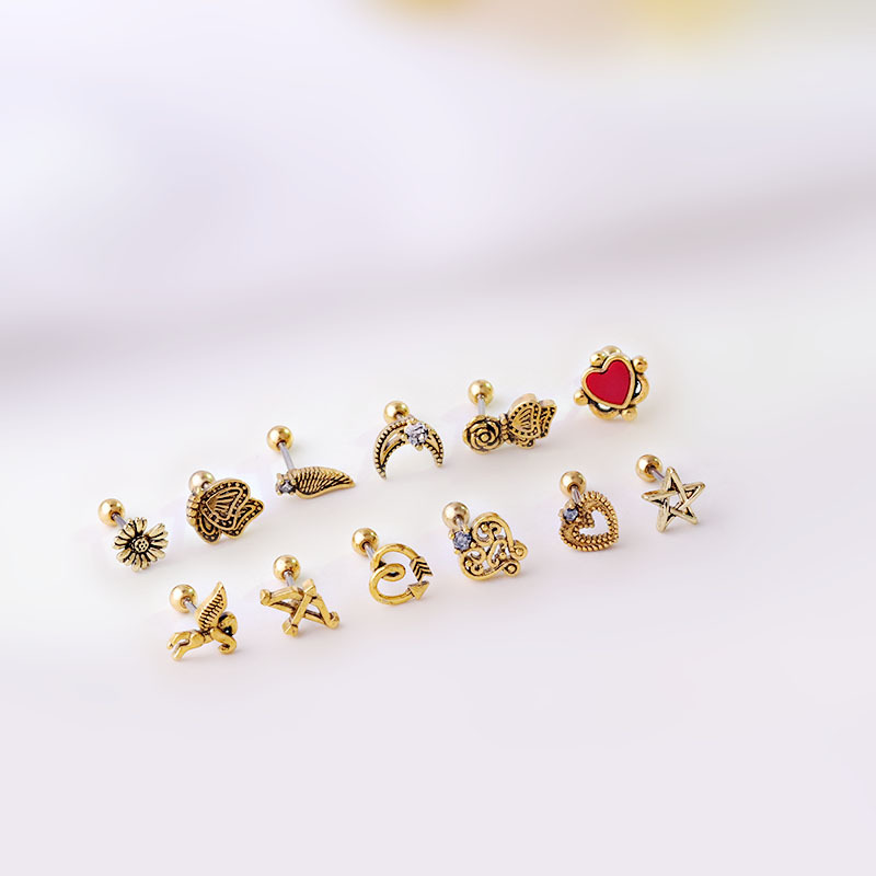 Nóng Vintage Sụn Đính Xà Cừ Xo - đánh giá và giá Body Jewelry Hot