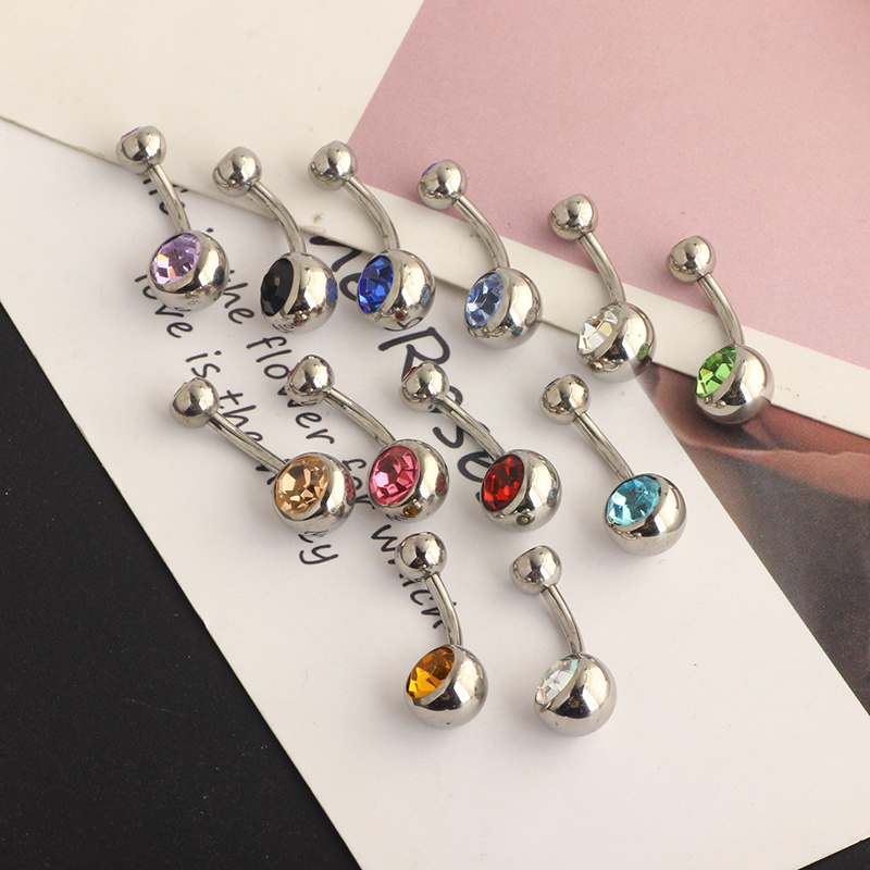 G23 Đôi Titan Đá Quý Bụng Nhẫn - đánh giá và giá Body Jewelry Quality