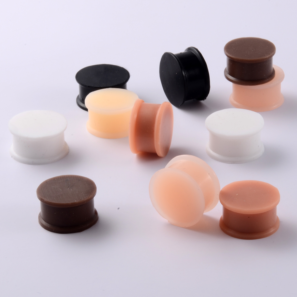 1 Pair Silicone Flexible Thick - đánh giá và giá Body Jewelry Gauge Sizes