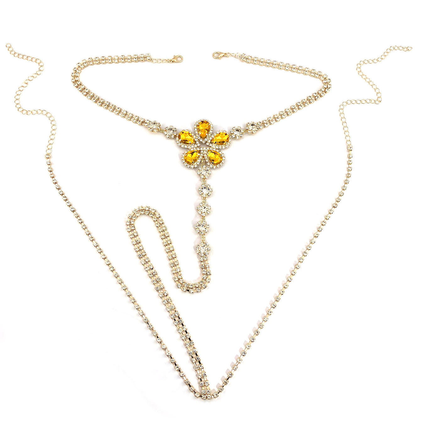 1pc Flower Shaped Sexy Rhinest - đánh giá và giá Body Jewelry Bulk