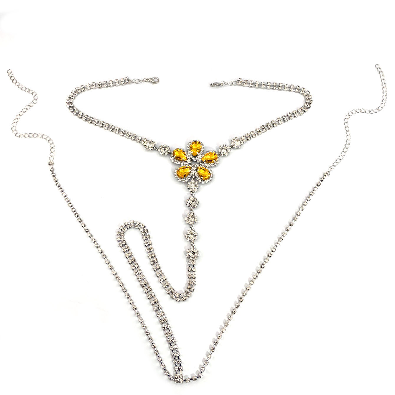 1pc Flower Shaped Sexy Rhinest - đánh giá và giá Body Jewelry Bulk
