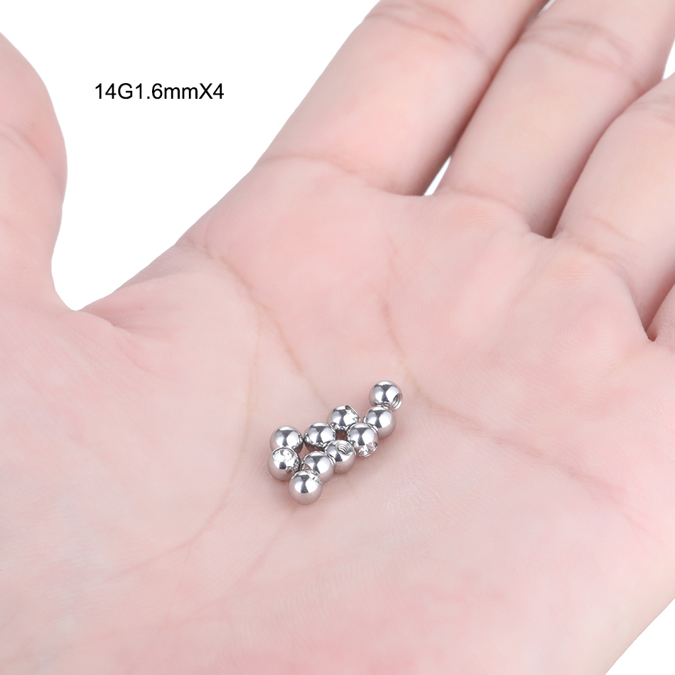 10 Chiếc Vít Thép Không Gỉ Bón - đánh giá và giá Body Jewelry Replacement Ball