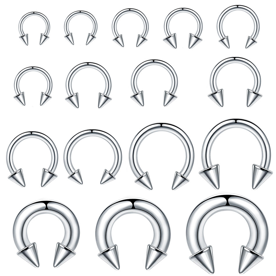 1PC Stainless Steel Big Size H - đánh giá và giá Body Jewelry Gauge Sizes