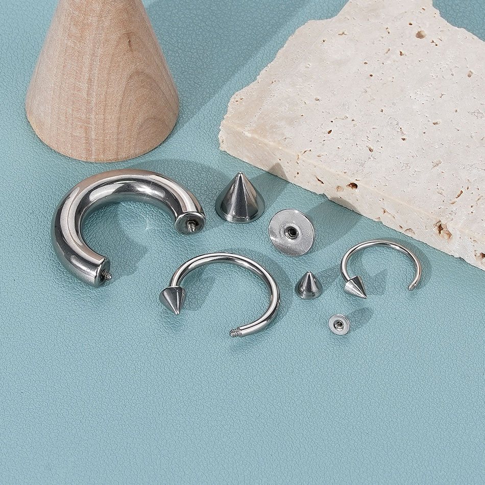1PC Stainless Steel Big Size H - đánh giá và giá Body Jewelry Gauge Sizes