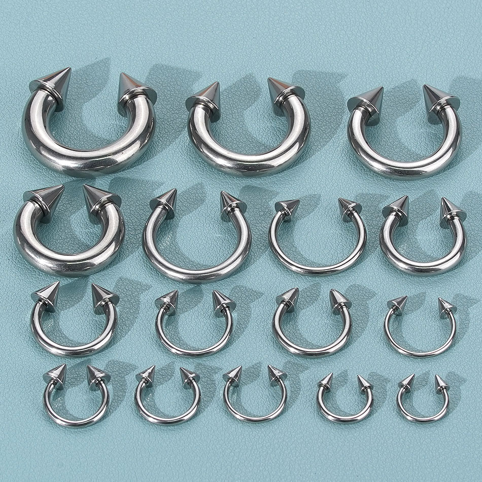 1PC Stainless Steel Big Size H - đánh giá và giá Body Jewelry Gauge Sizes